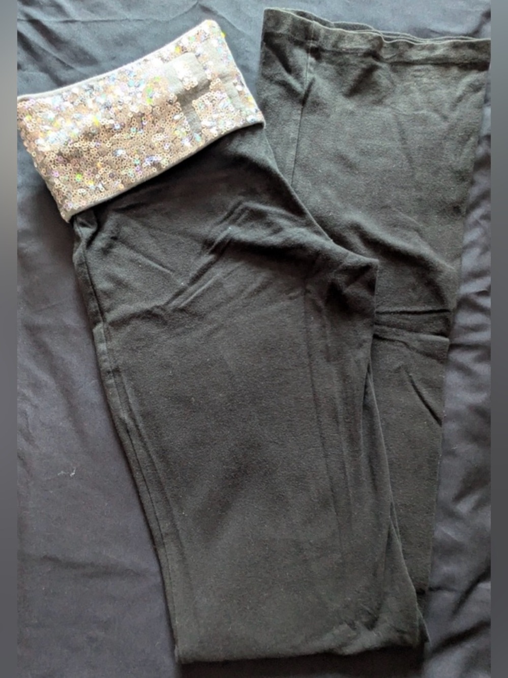 Pink foldover pants